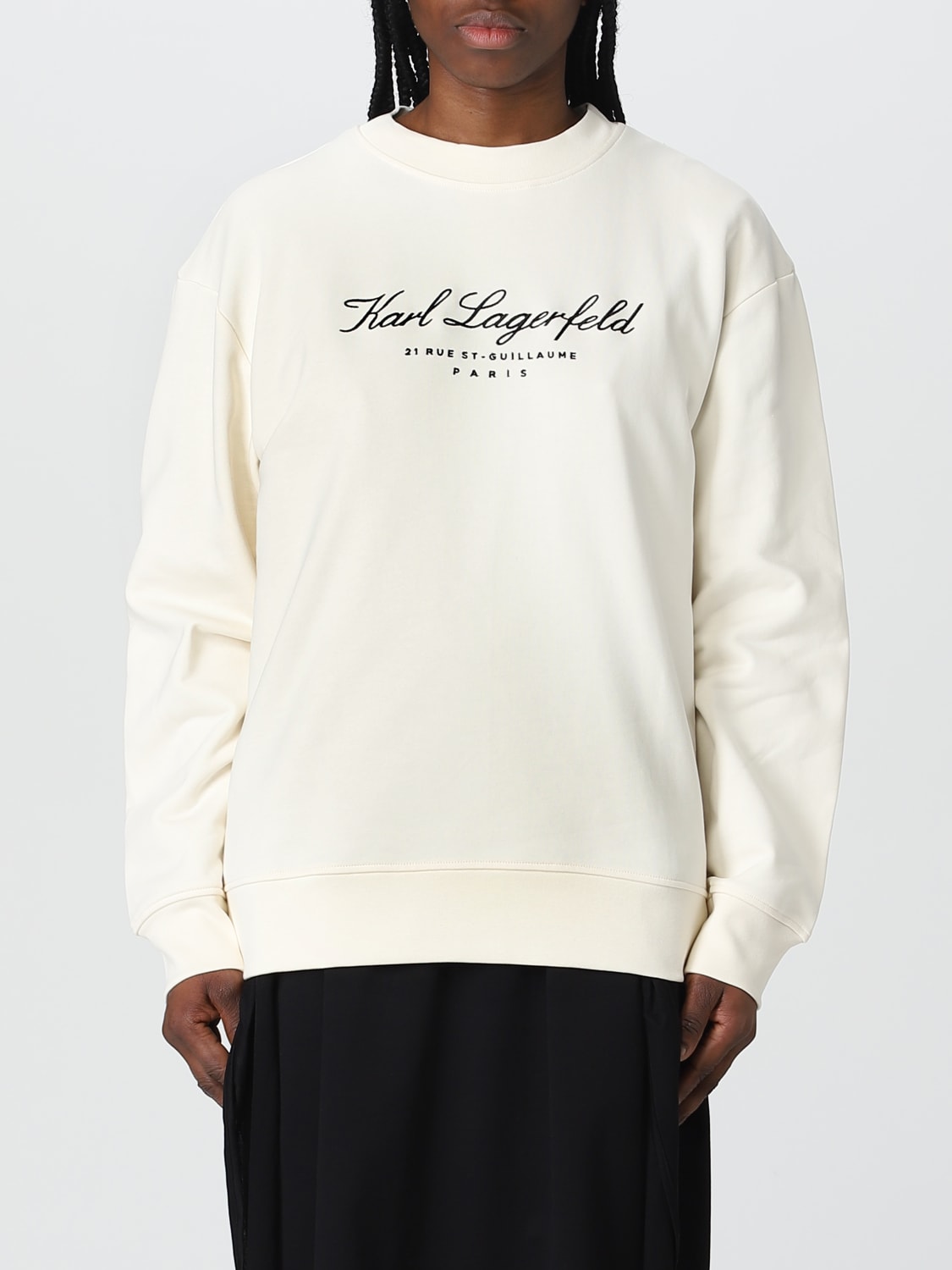 KARL LAGERFELD: Sweatshirt - Weiß Karl Sweatshirt 231W1800 online auf GIGLIO.COM