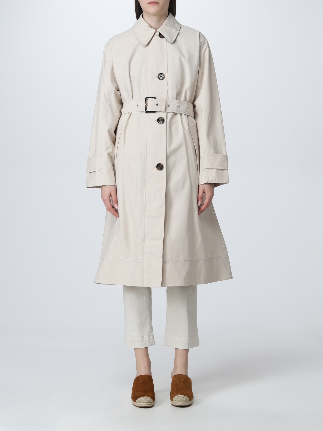 Barbour Outlet: trench coat for woman - Beige | Barbour trench
