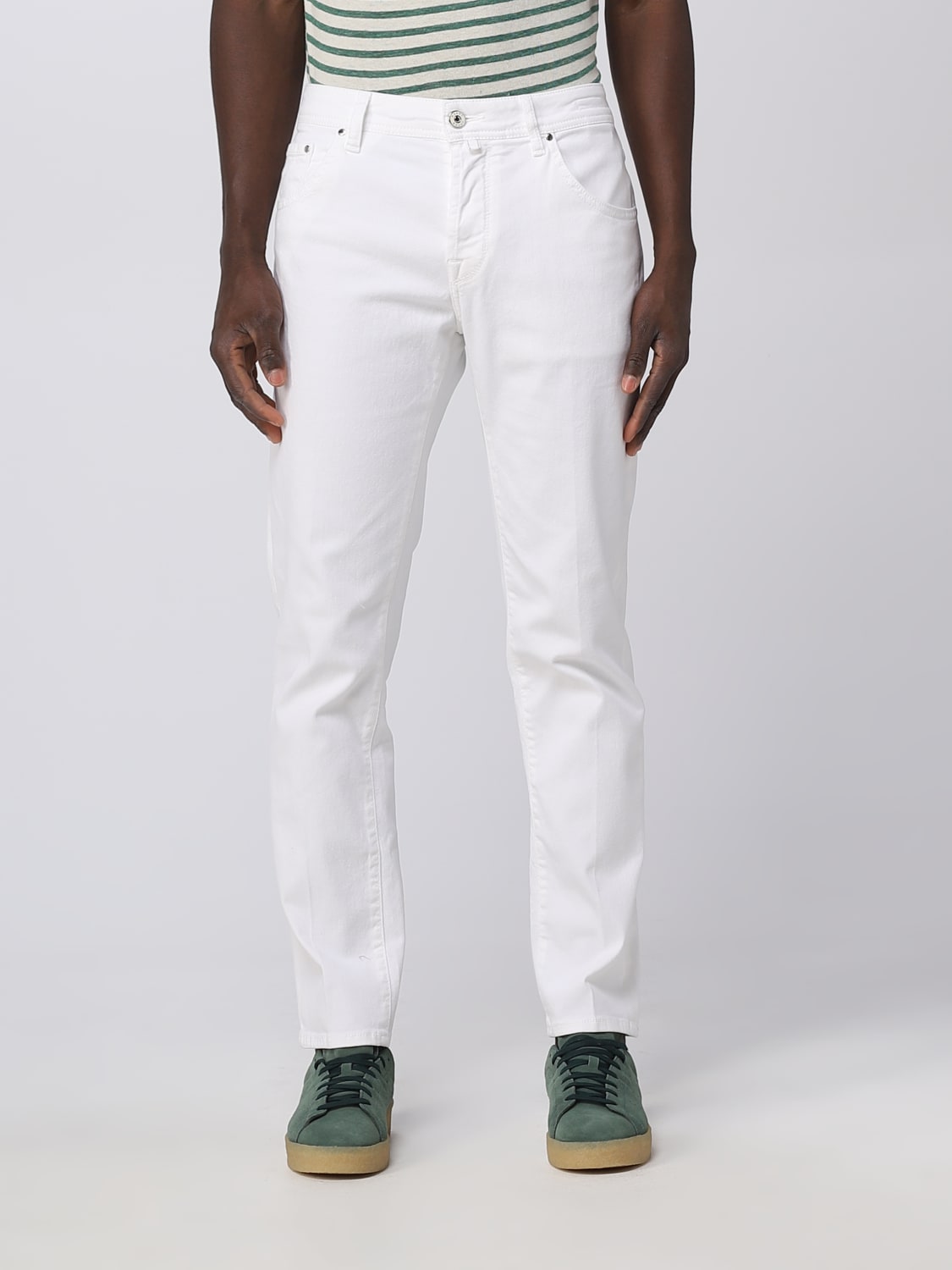 COHEN: jeans for man White | Jacob Cohen jeans UQI1536S3633 online on GIGLIO.COM