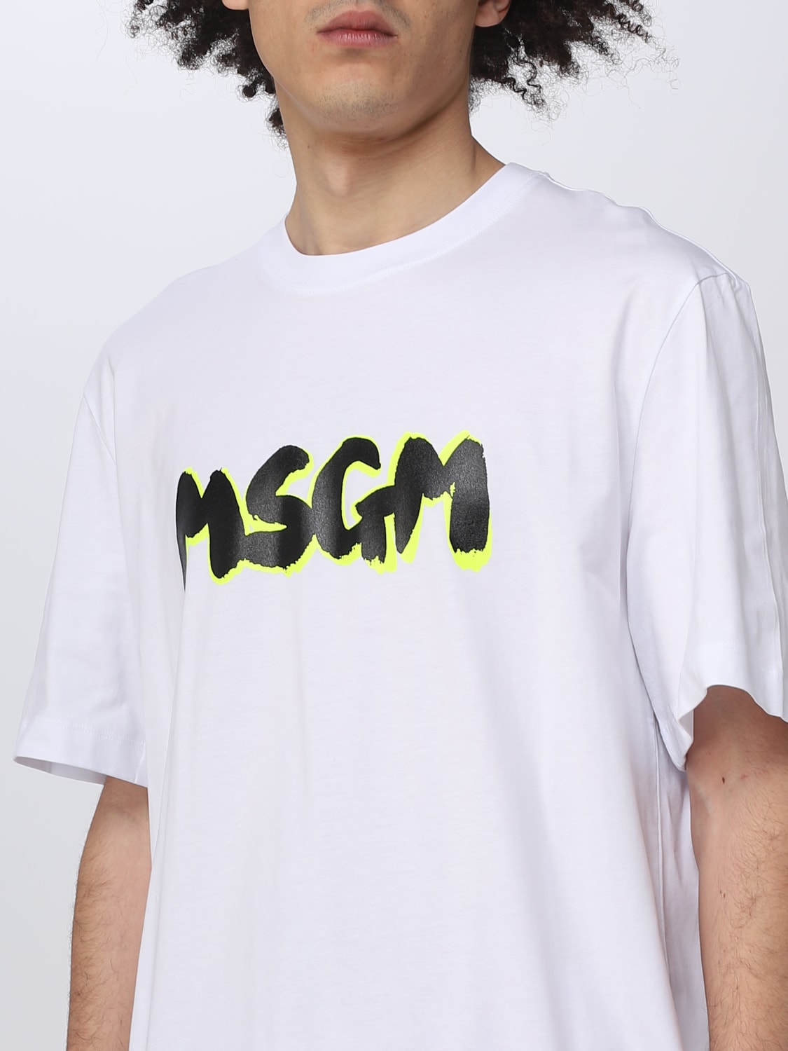 公式通販ストア MSGM ボックス ロゴ Tシャツ White | artfive.co.jp