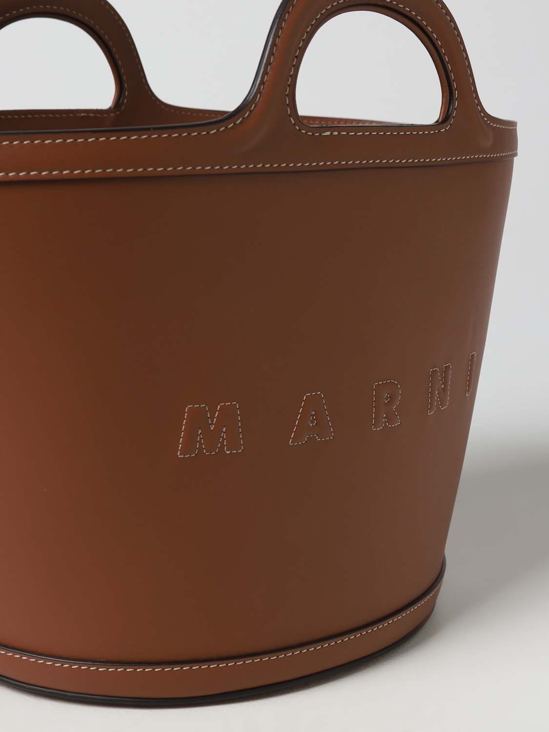 MARNI: Tropicalia leather bag - Dark  Marni handbag BMMP0097U0LV589 online  at