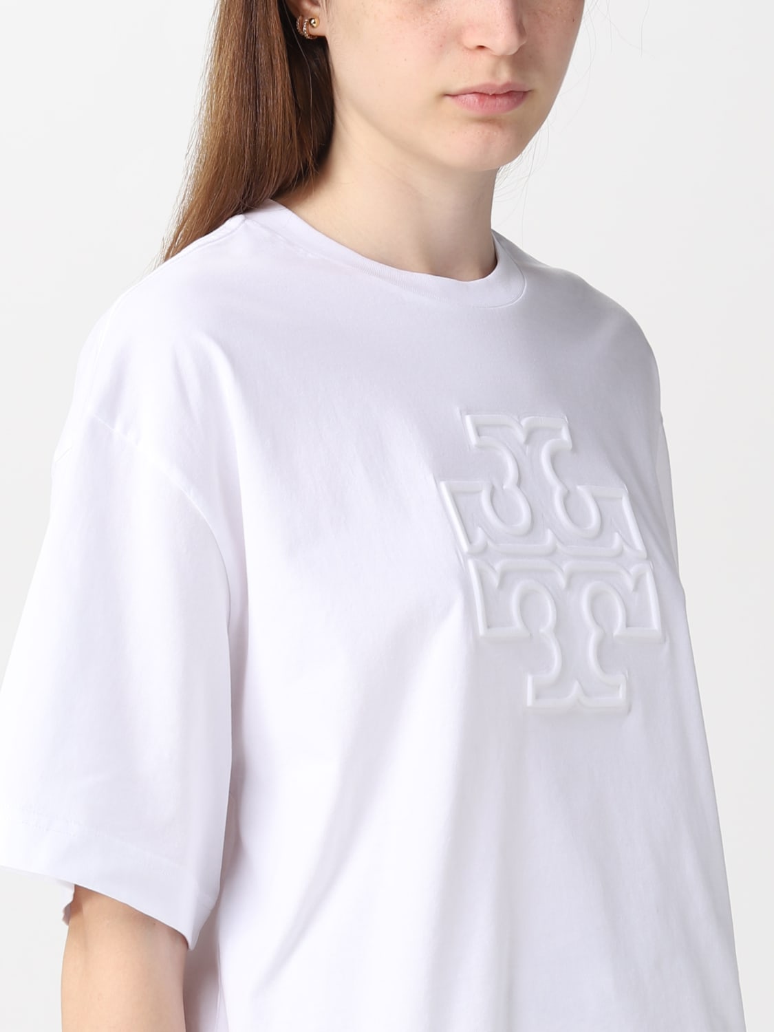 TORY BURCH：Tシャツ レディース - ホワイト | GIGLIO.COMオンラインの ...
