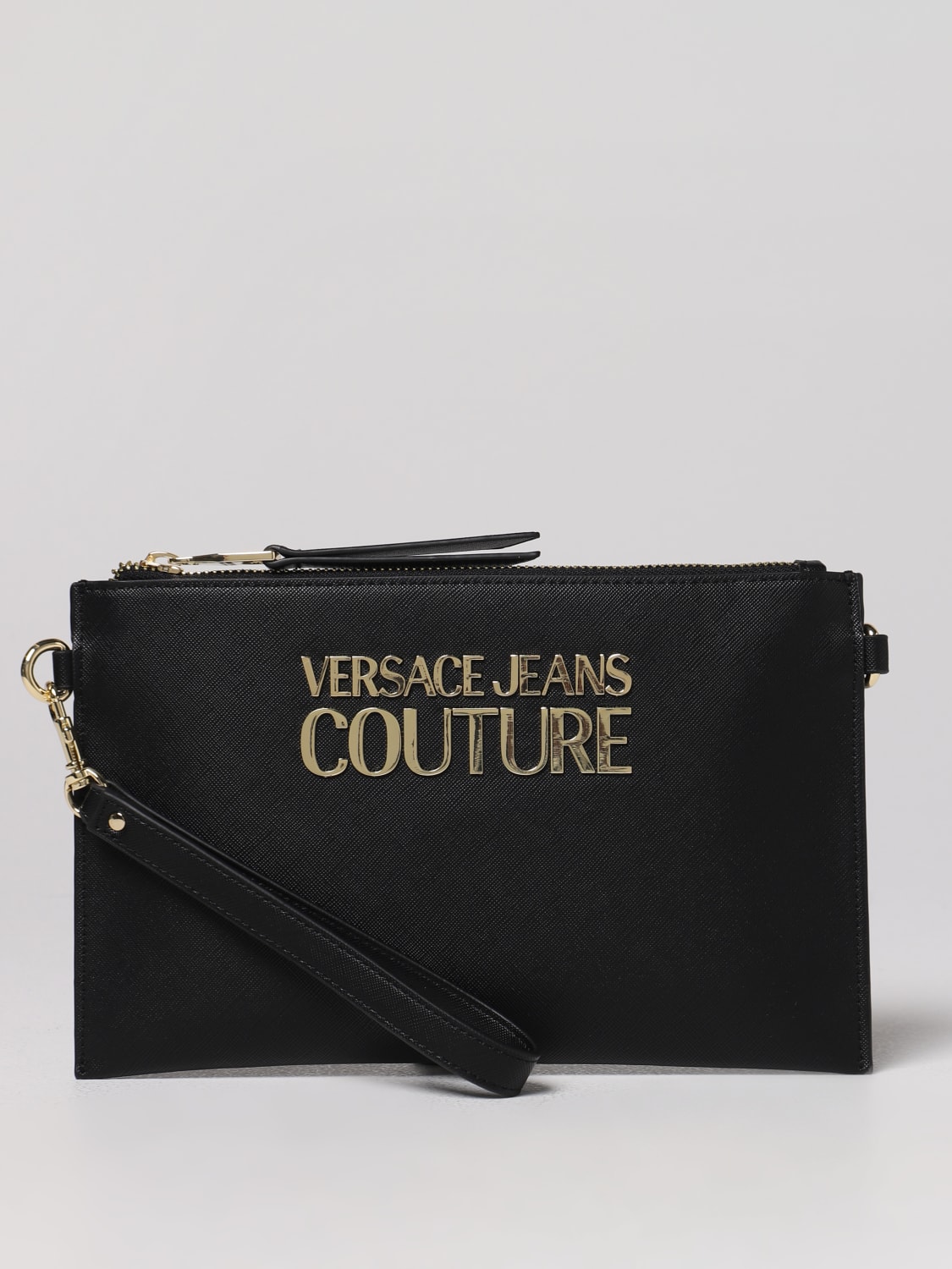 VERSACE JEANS COUTURE クラッチバッグ ブラック グレー
