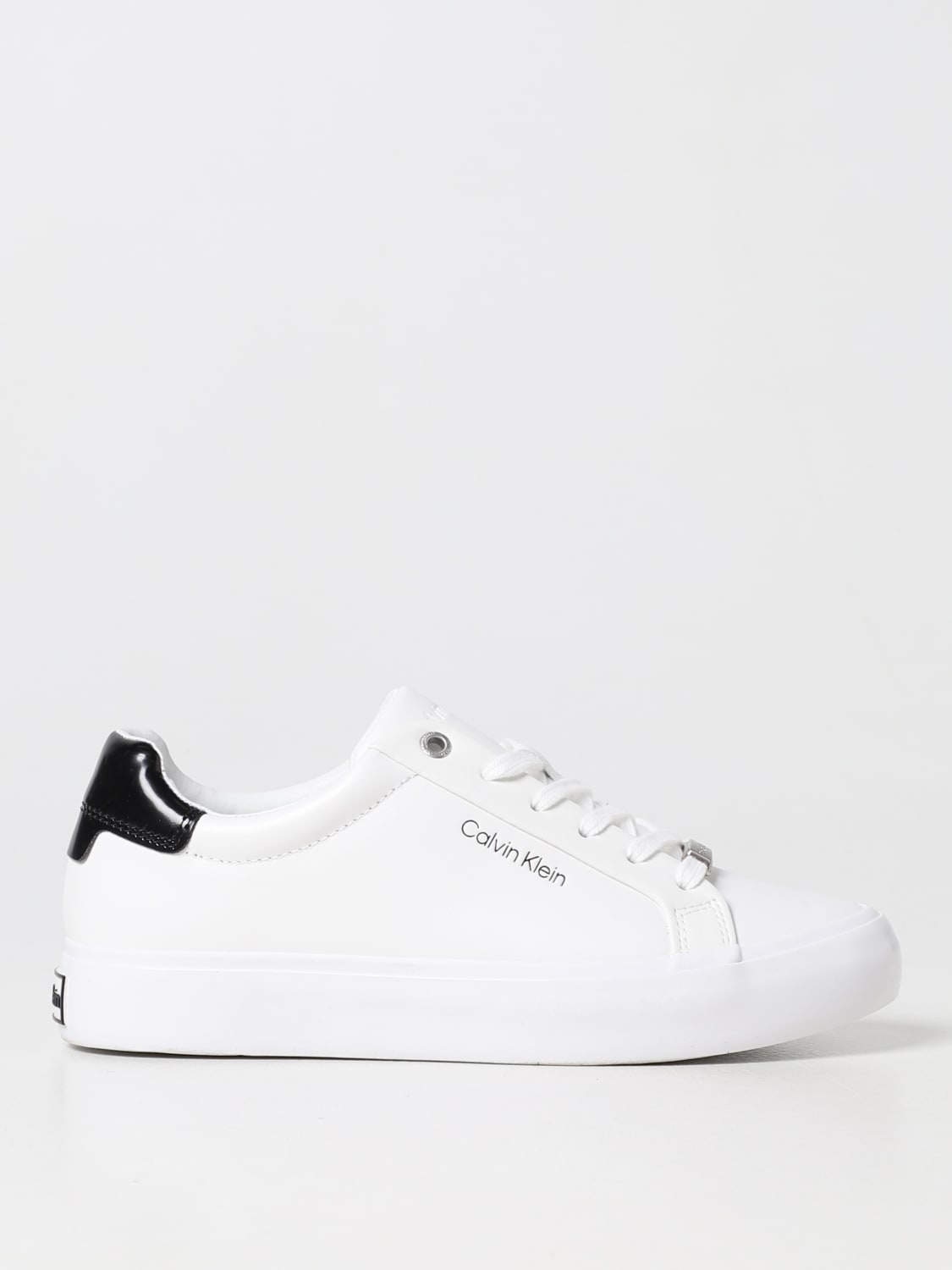 CALVIN KLEIN JEANS: for woman - White | Calvin Jeans sneakers online on GIGLIO.COM