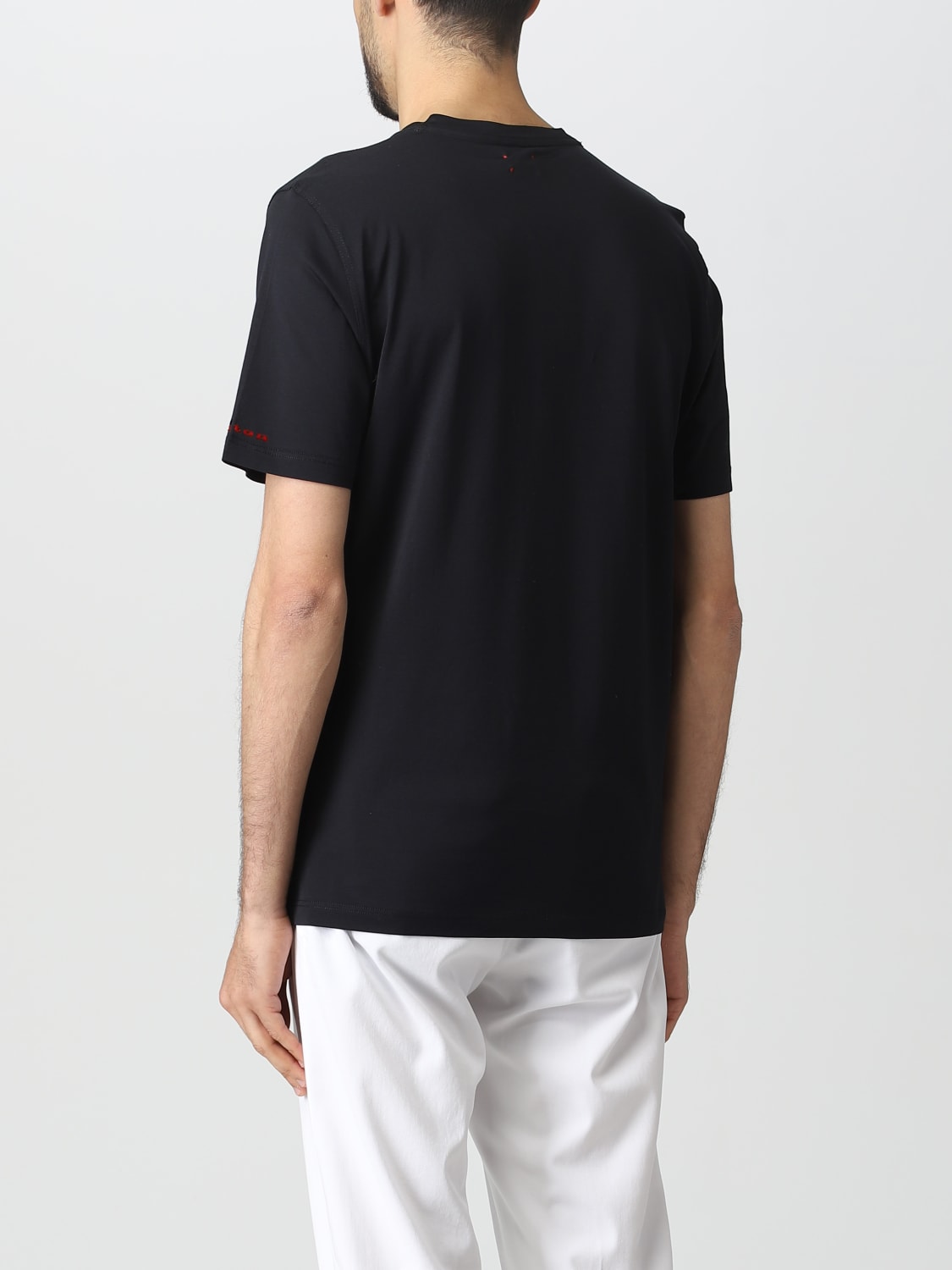 T-Shirt Kiton: Kiton Herren T-Shirt schwarz 2