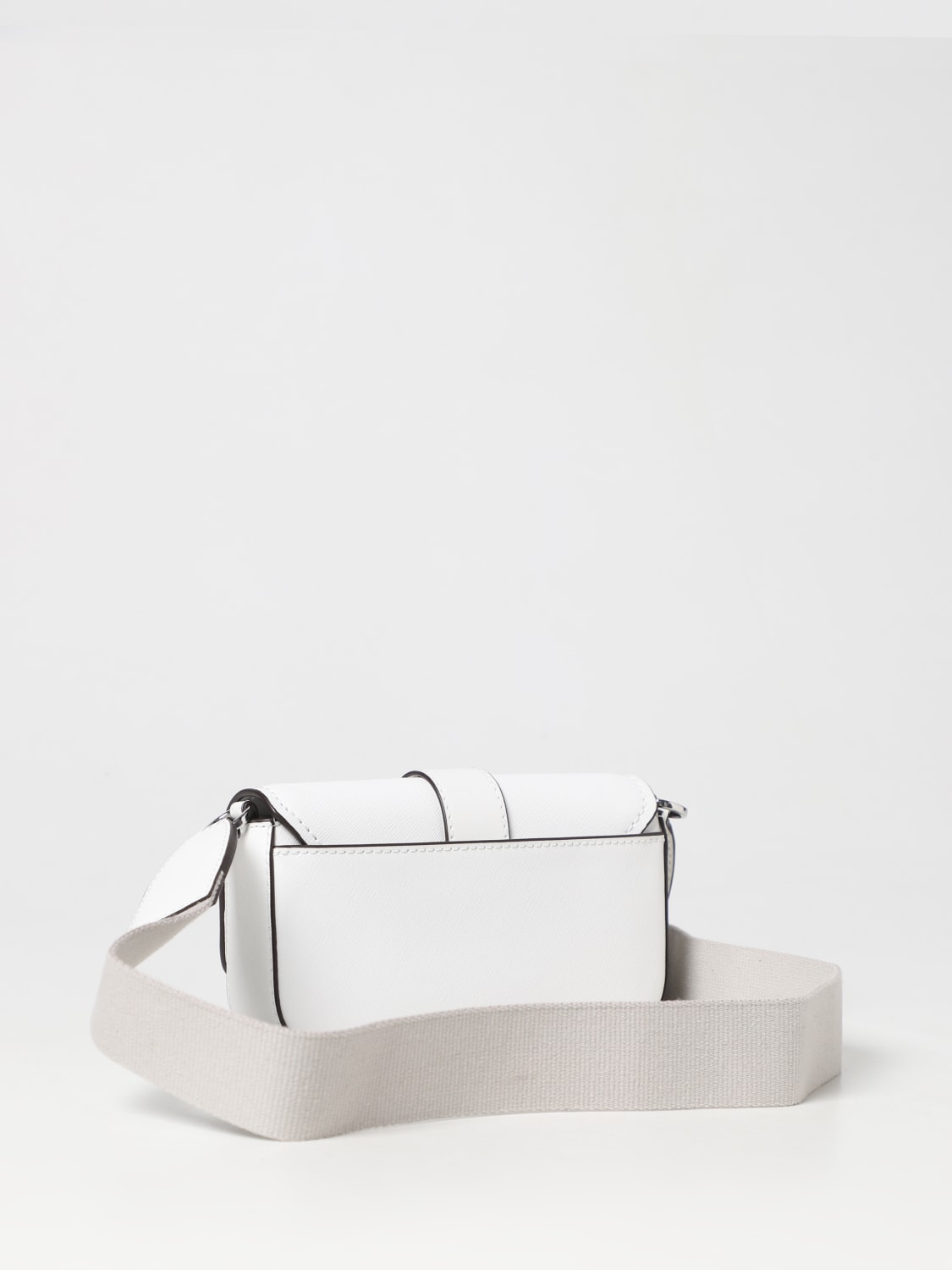 Michael Kors White Saffiano Leather Crossbody Bag