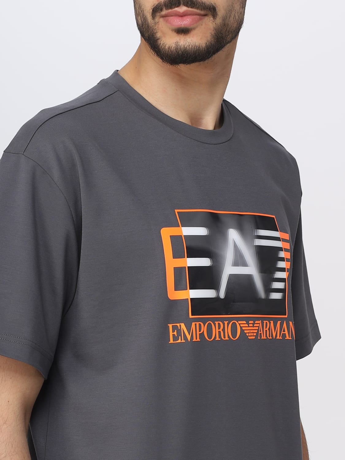 wanhoop overdrijven bedrag EA7: t-shirt for man - Grey | Ea7 t-shirt 3RPT02PJNUZ online on GIGLIO.COM