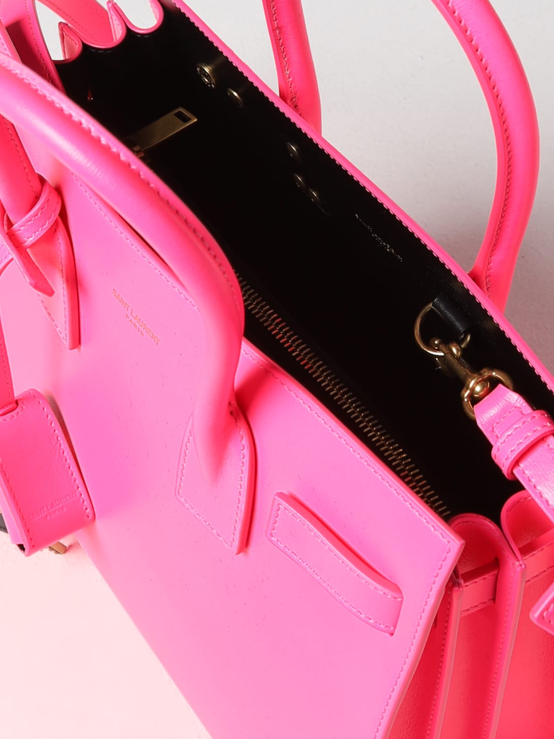 SAINT LAURENT: Sac de Jour leather bag - Pink  Saint Laurent handbag  421863AABMK online at