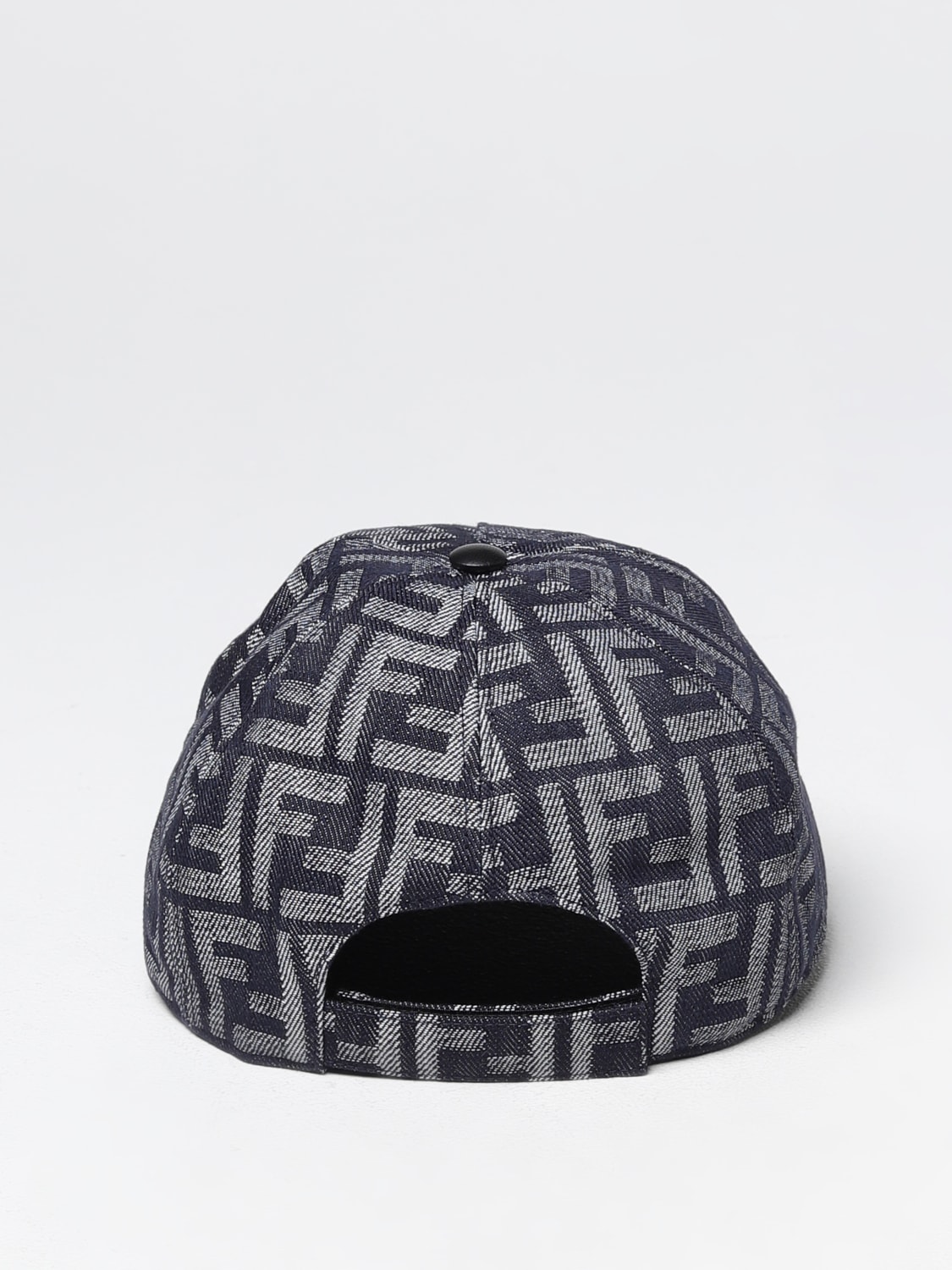 nominelt detekterbare grundlæggende FENDI: cotton hat with jacquard FF monogram - Black | Fendi hat FXQ768AN9H  online on GIGLIO.COM