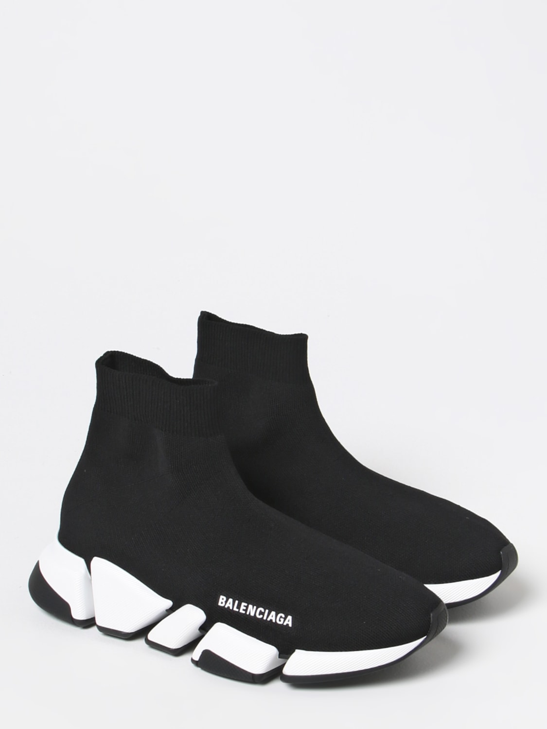 Sneakers Balenciaga: Sneakers Speed 2.0 Balenciaga in maglia riciclata stretch nero 2
