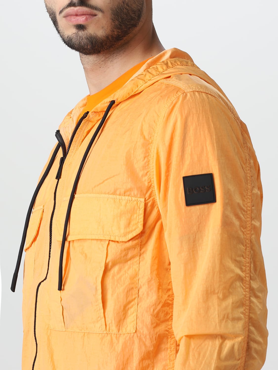 BOSS: jacket for man - Orange | Boss jacket 50488123 online GIGLIO.COM
