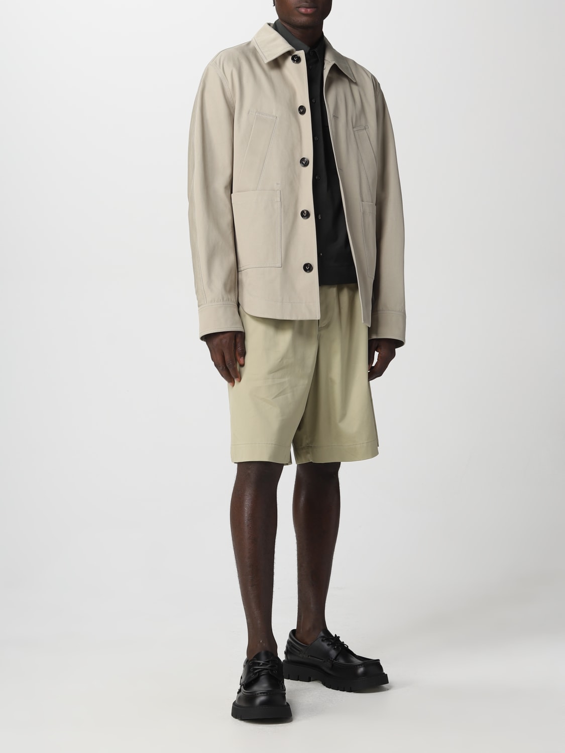 BOTTEGA VENETA: cotton shorts - Beige | Bottega Veneta short ...