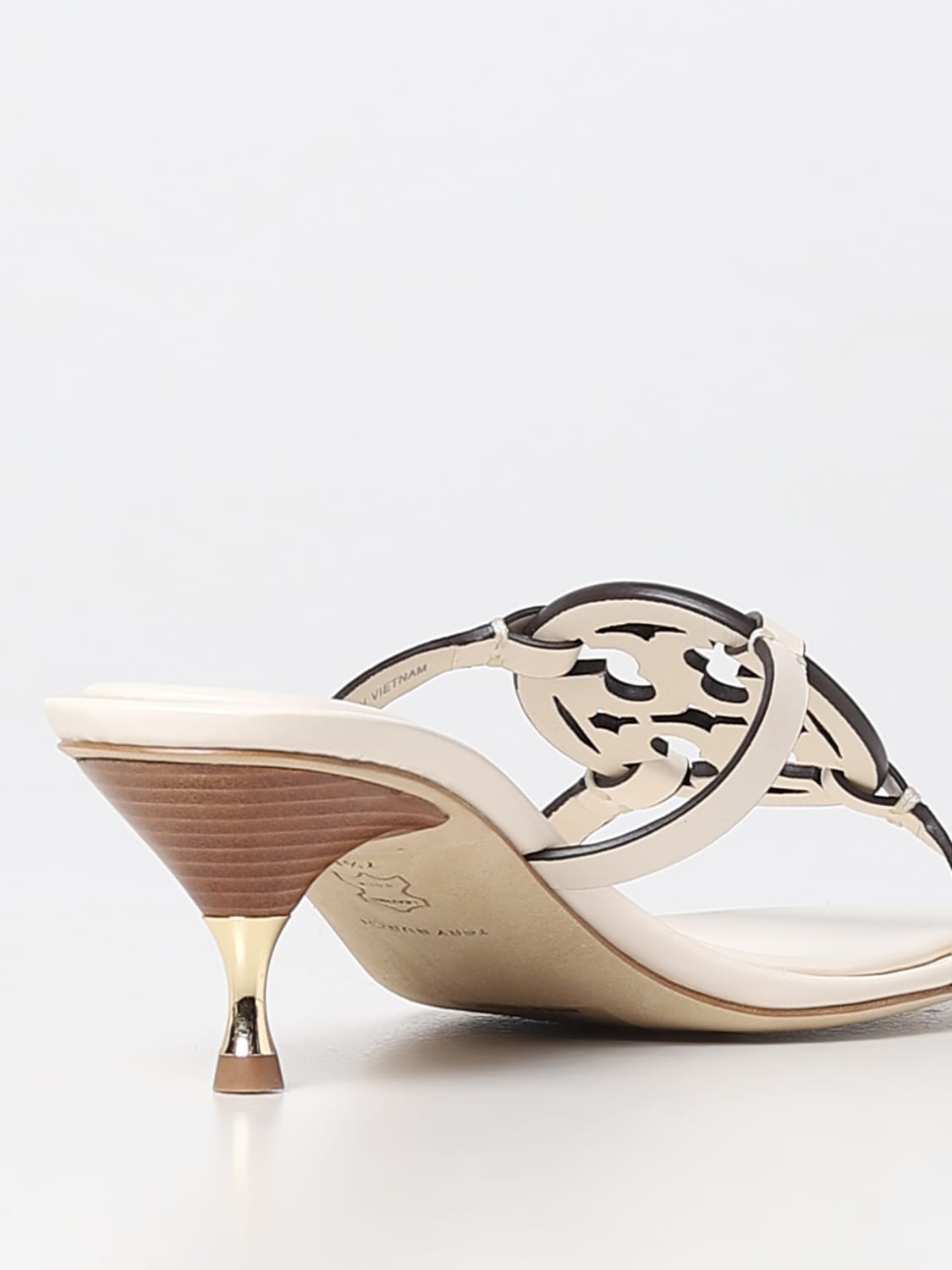 Heeled sandals Tory Burch: Tory Burch heeled sandals for women cream 2