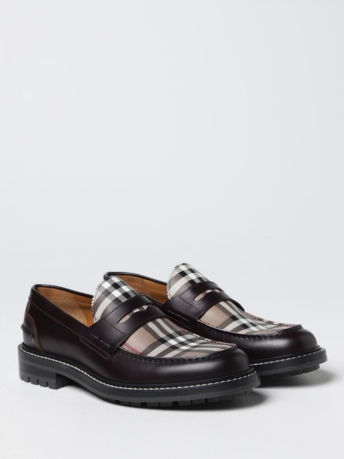 Fred loafer in leather - Black loafers 8062439 online at GIGLIO.COM
