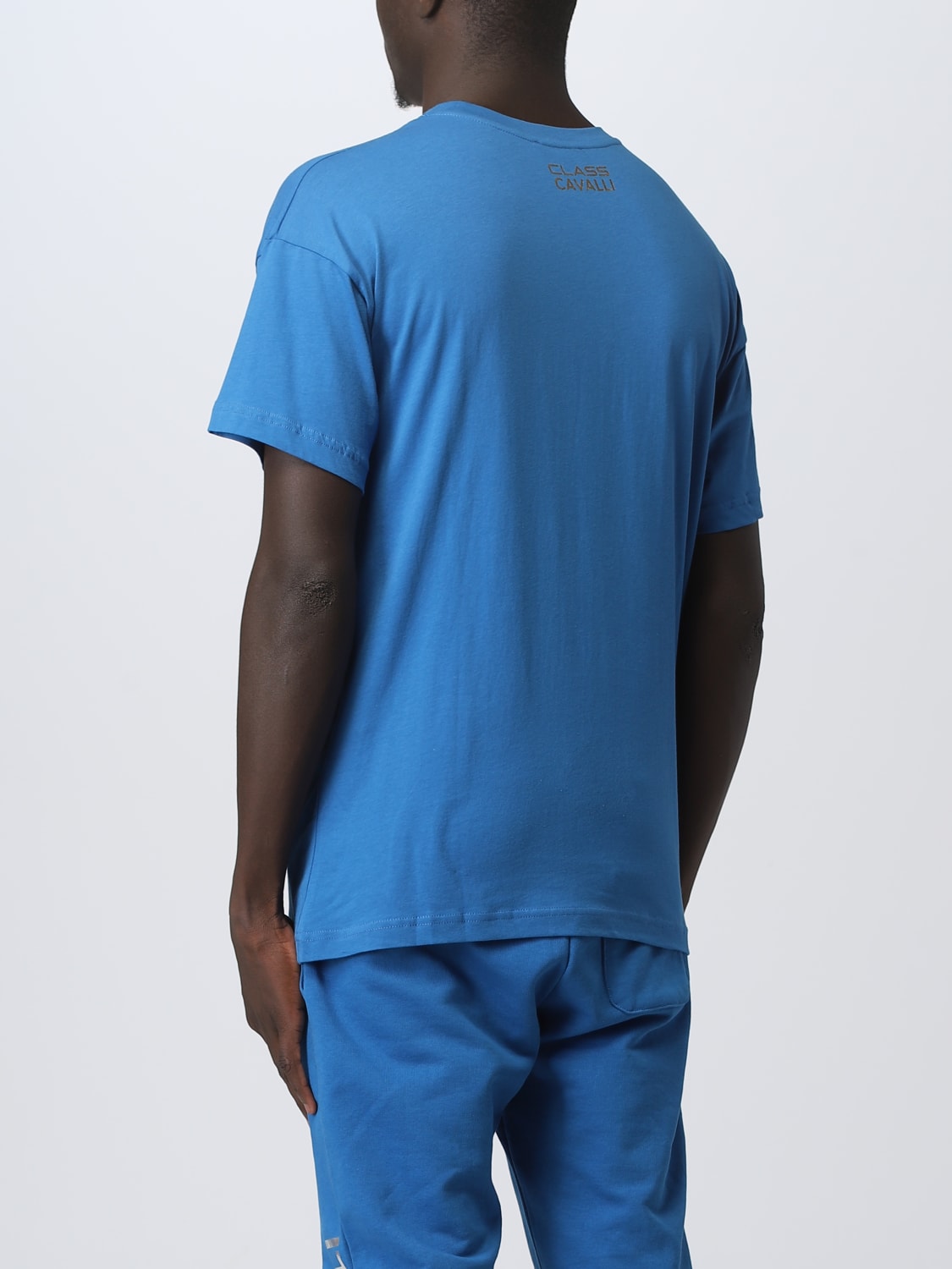 Class Roberto Cavalli Outlet: t-shirt for man - Blue | Class Roberto ...