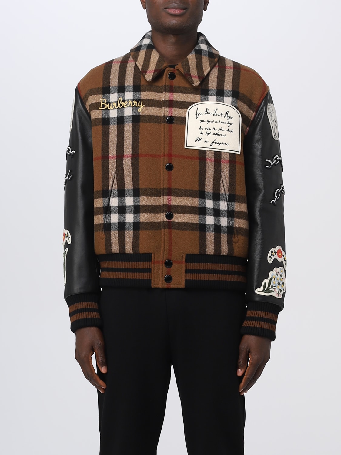 BURBERRY: jacket man - Brown | Burberry jacket 8065093 on GIGLIO.COM