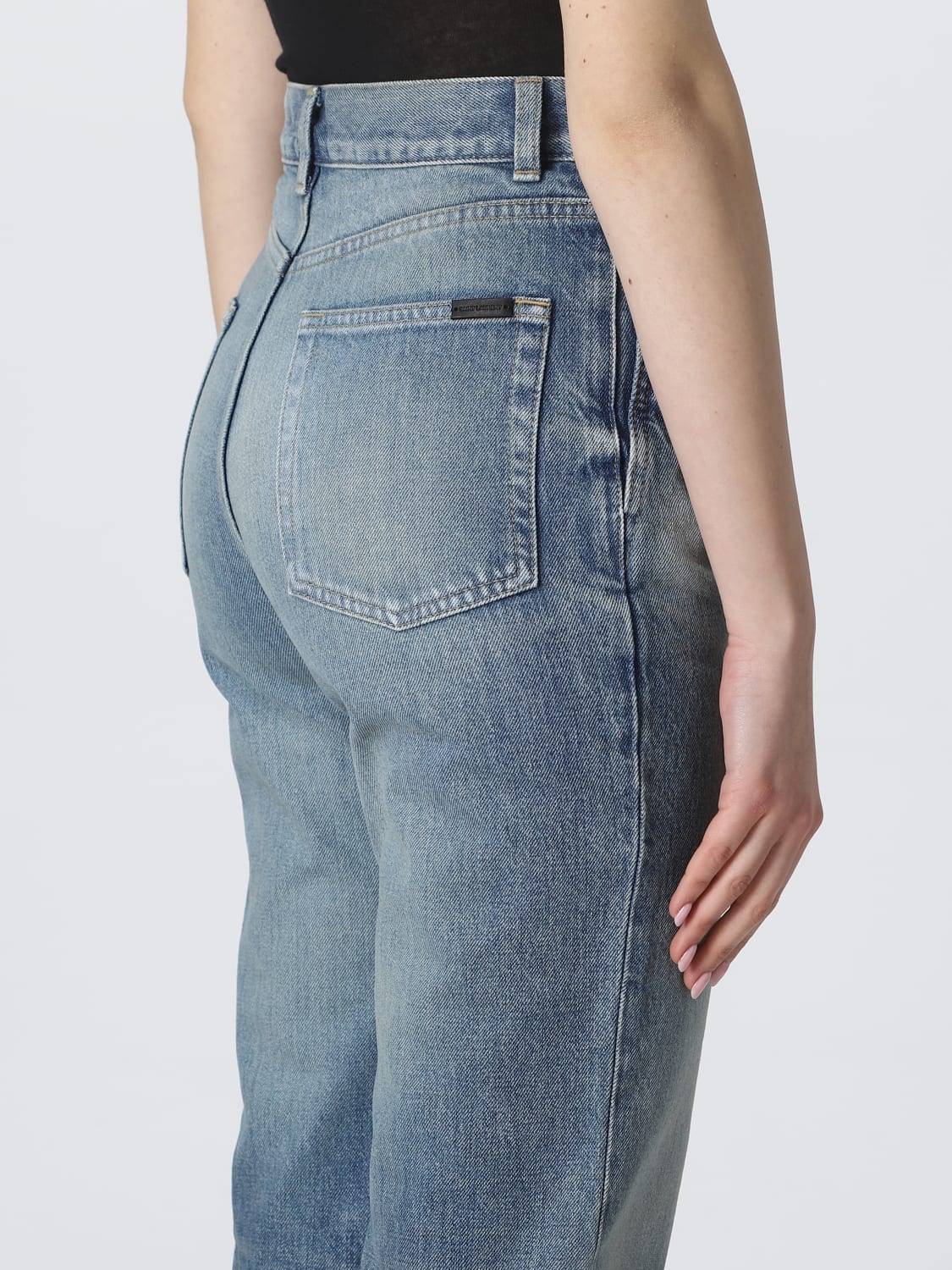 SAINT LAURENT: denim jeans - Denim | Saint Laurent jeans