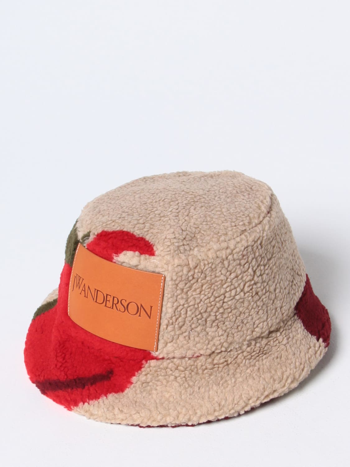 Logo Technical Bucket Hat in Beige - JW Anderson