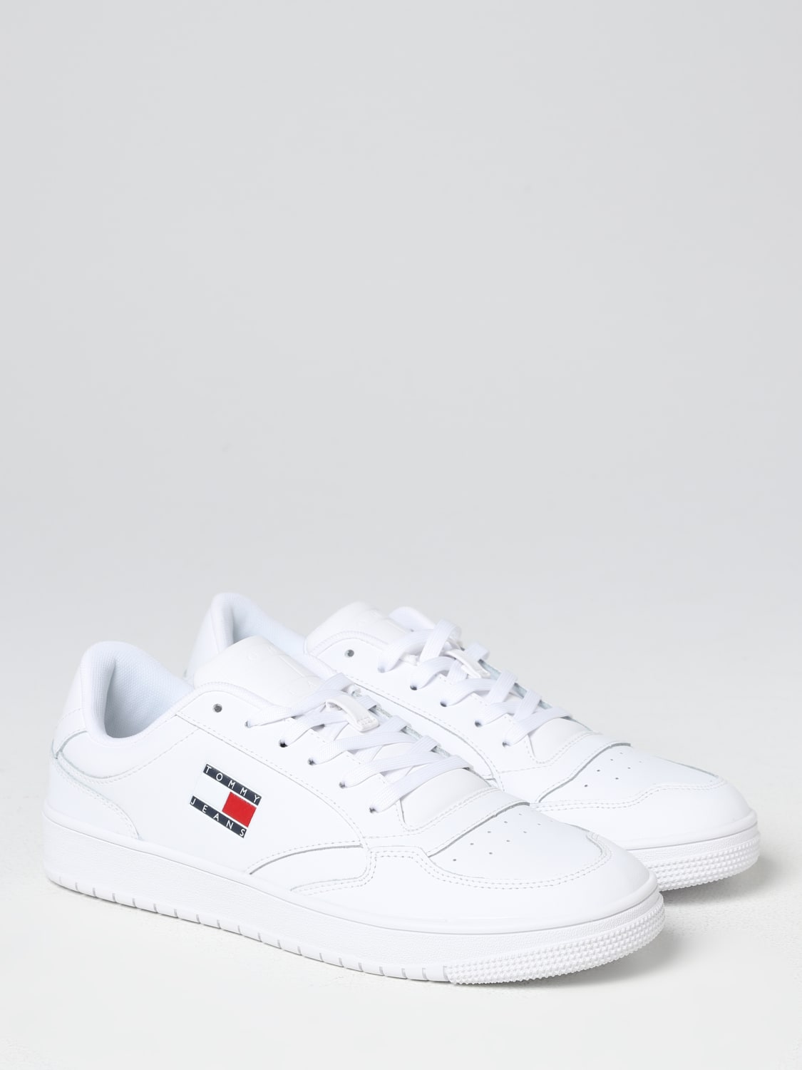 TOMMY JEANS: sneakers for man - White | Tommy sneakers EM0EM01190 online at GIGLIO.COM