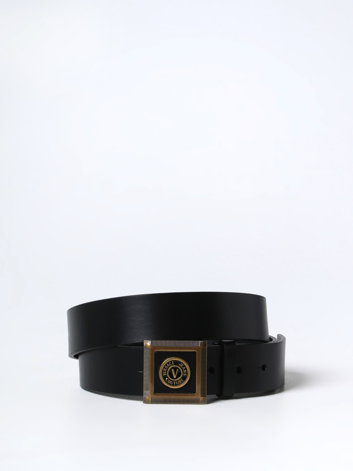 Belt Versace Jeans Couture: Versace Jeans Couture belt in synthetic leather black 2