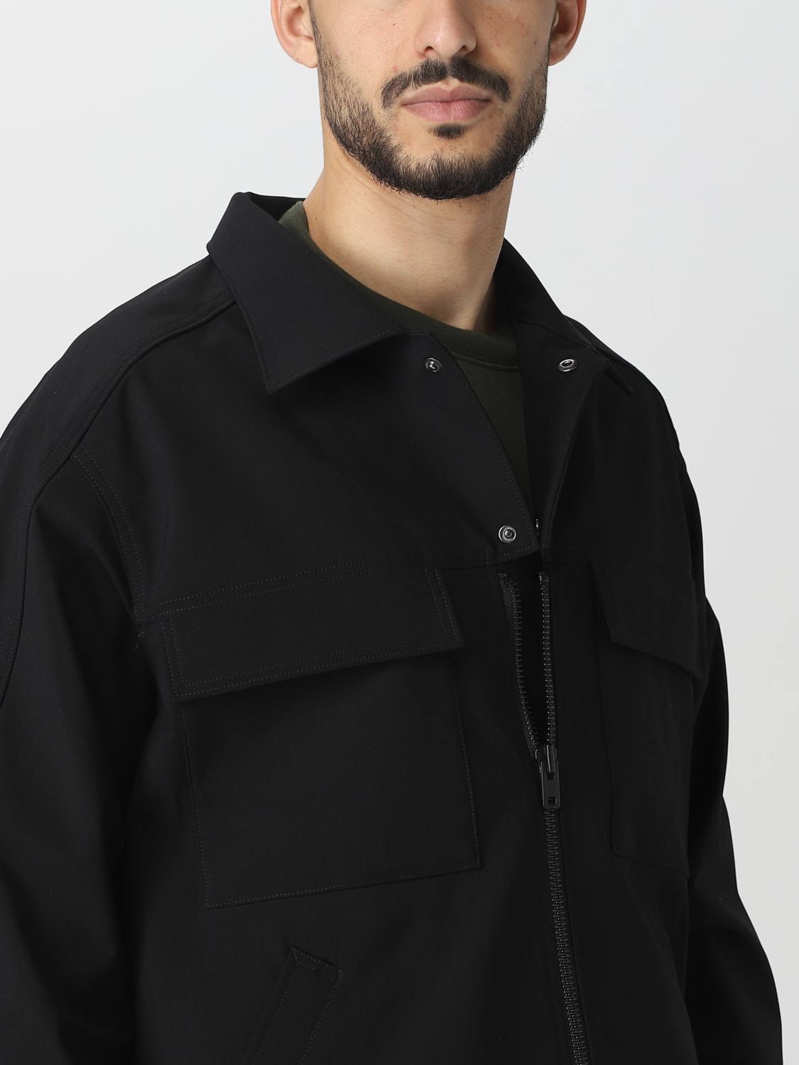 Y-3: jacket for man - Black  Y-3 jacket IQ2133 online at