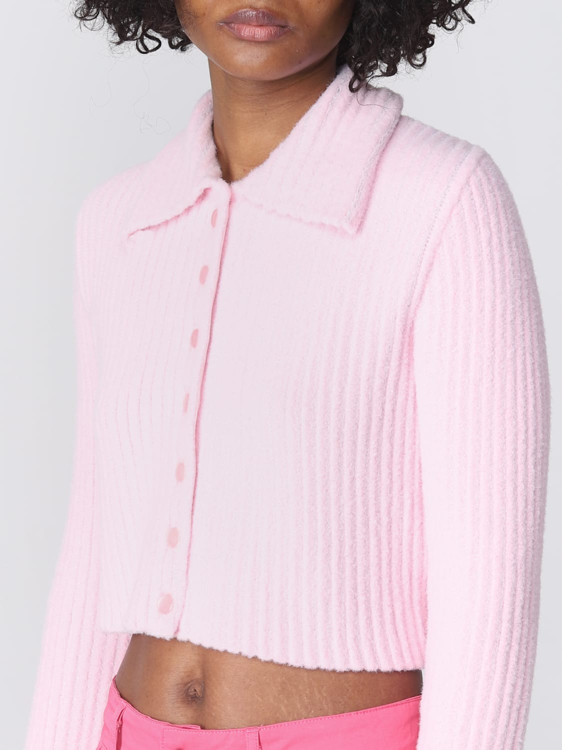 ERL: cardigan for woman - Pink | Erl cardigan ERL06N102 online at