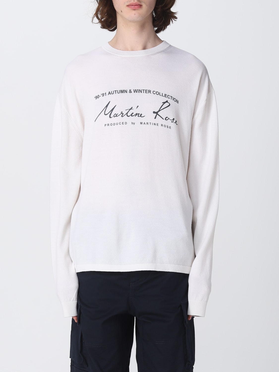 MARTINE ROSE: sweatshirt for man - White | Martine Rose sweatshirt ...