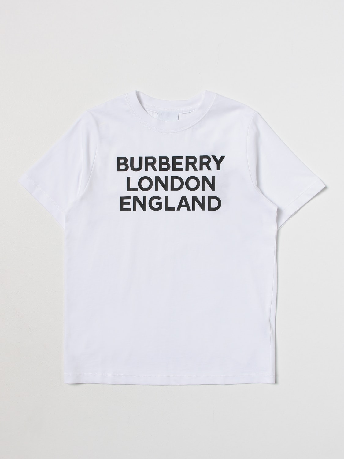 BURBERRY：Tシャツ 男の子 ホワイト Tシャツ 8028811