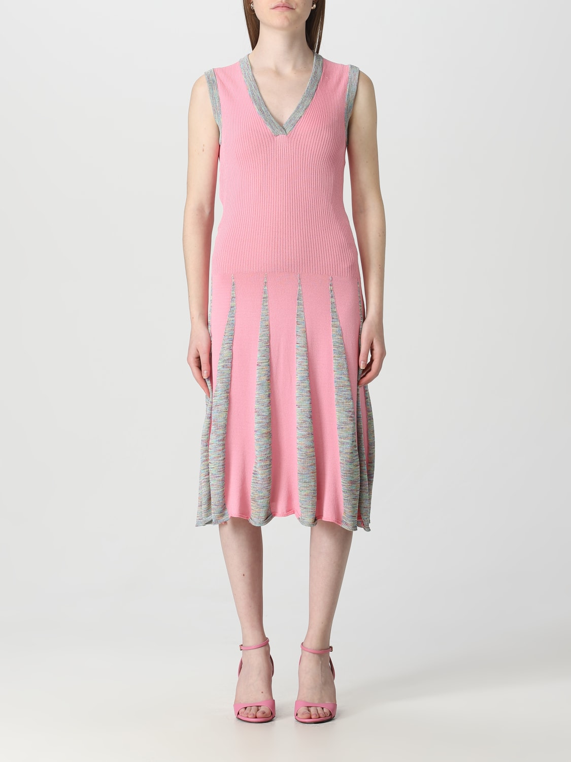 Платье Boutique Moschino: Платье Boutique Moschino для нее розовый 2