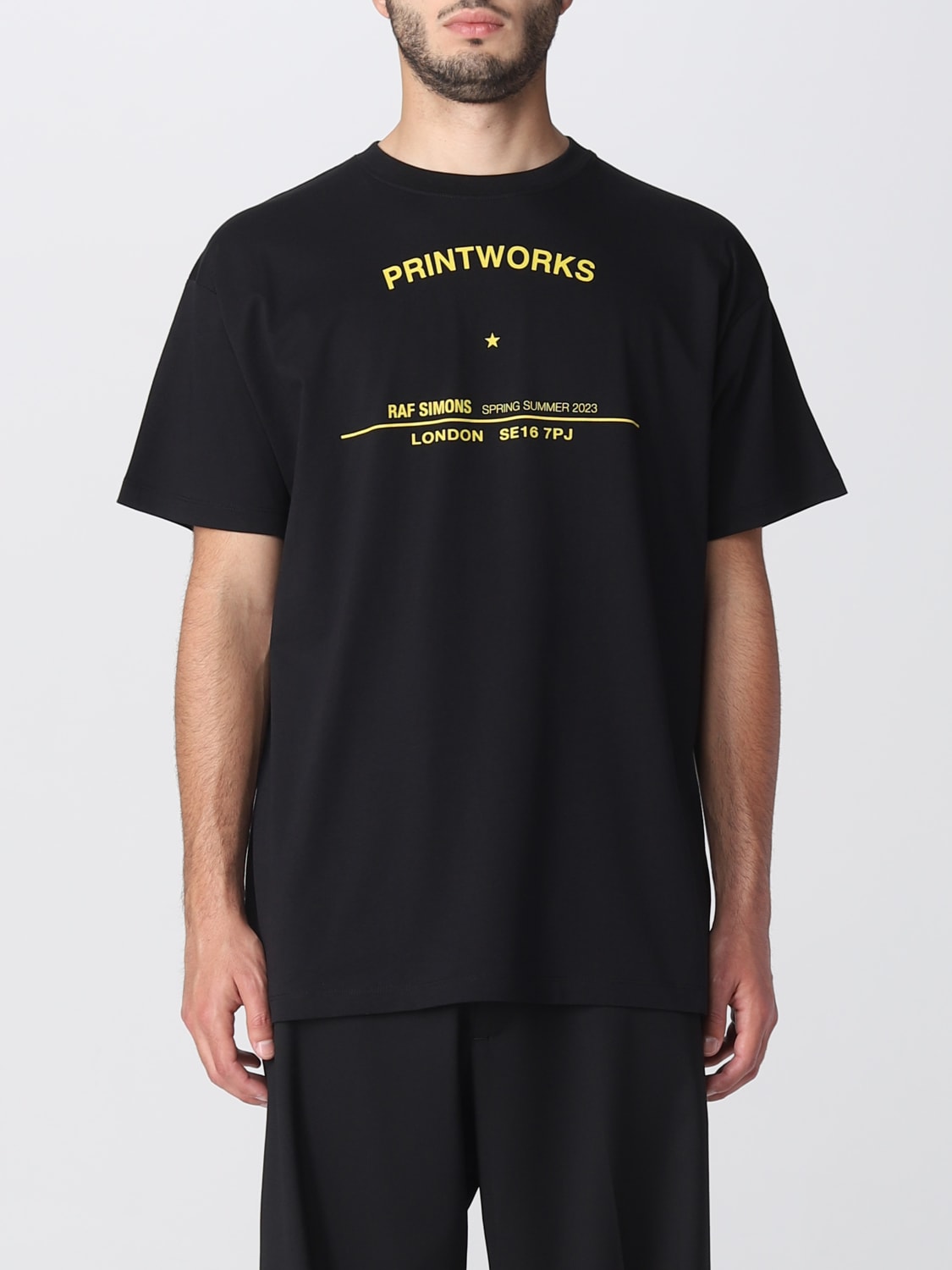 RAF SIMONS: t-shirt for man - Black | Raf Simons t-shirt 231M104A ...