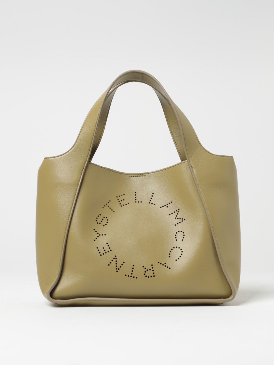 STELLA MCCARTNEY: bag in synthetic leather with perforated logo