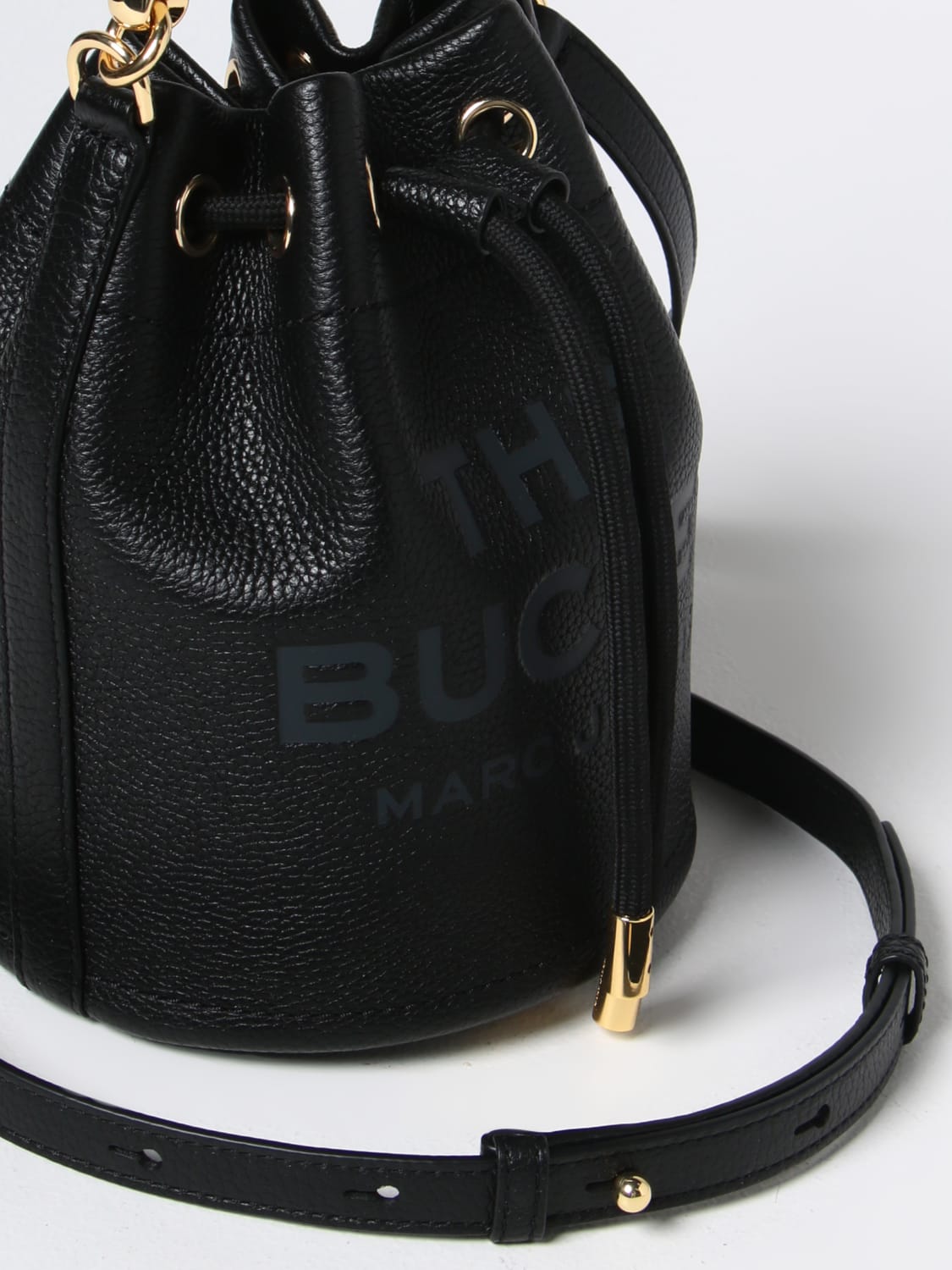 Marc Jacobs Mini Black Pebbled Leather Backpack