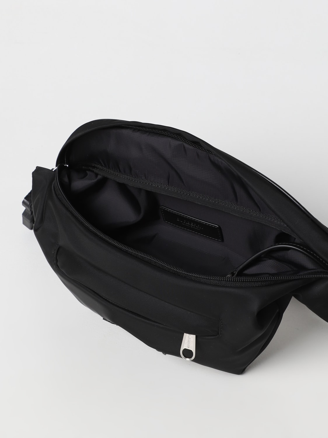 Burberry Men's Black Leather Belt Bag
