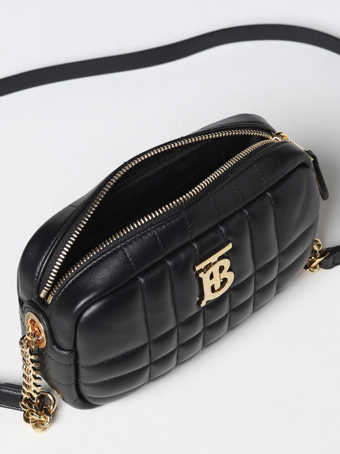 Burberry Black Nappa Leather Mini Lola Crossbody Bag