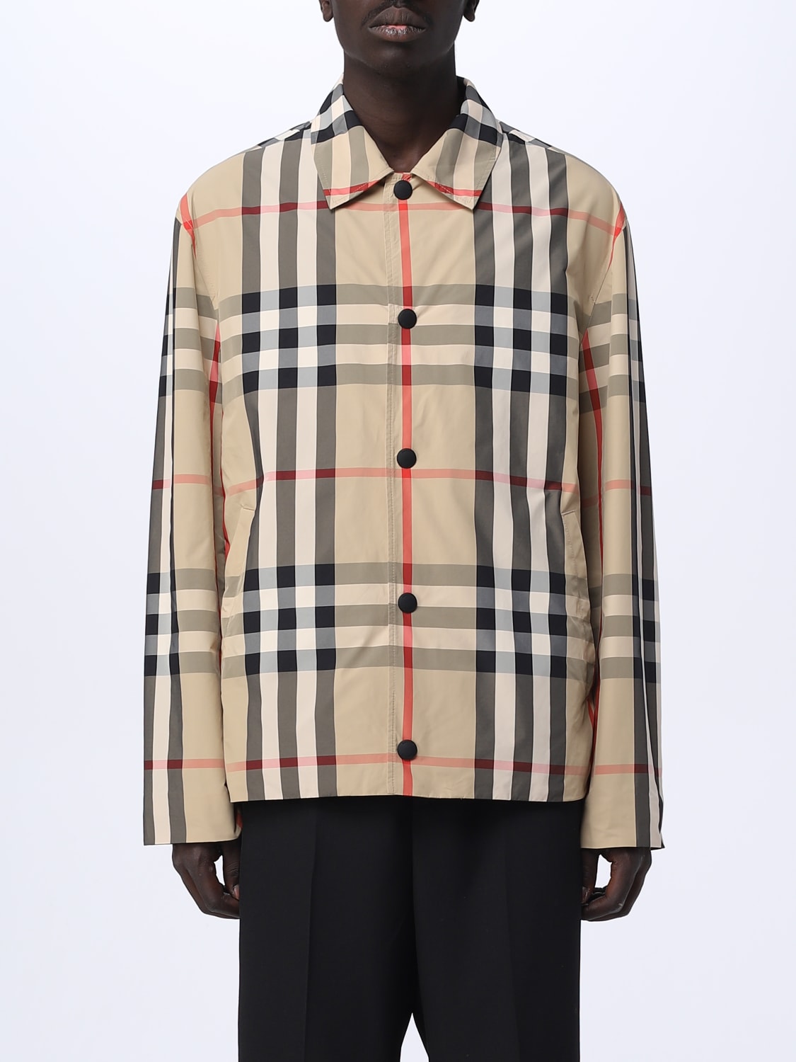BURBERRY: jacket in nylon - Beige | Burberry jacket 8070347 online