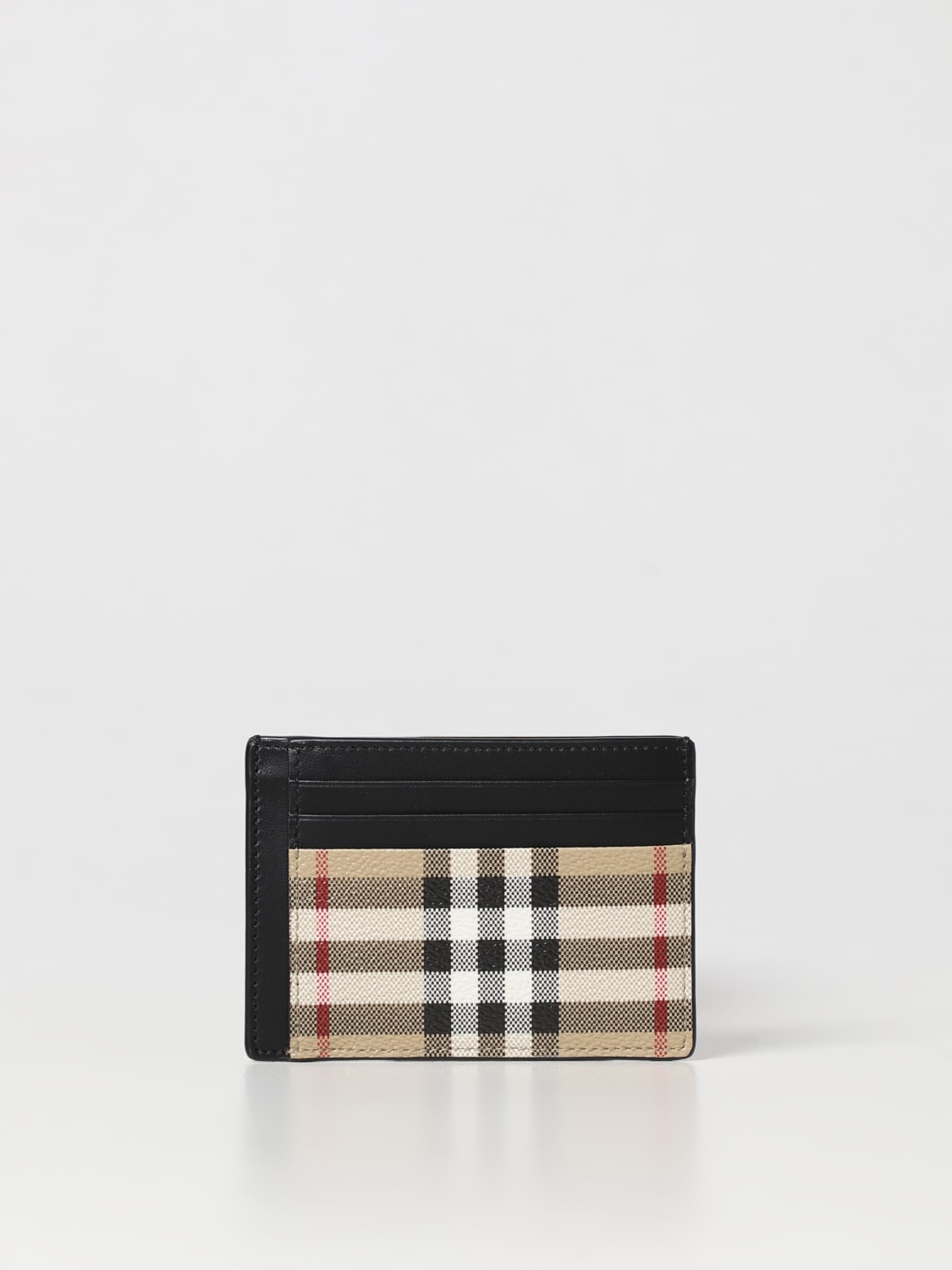 Fendi card holder in leather and coated canvas