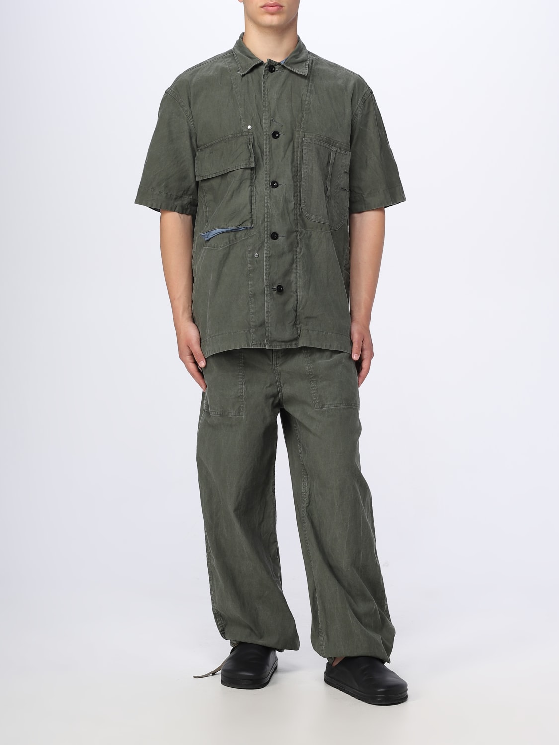 SACAI: pants for man - Kaki | Sacai pants 03049M online on GIGLIO.COM