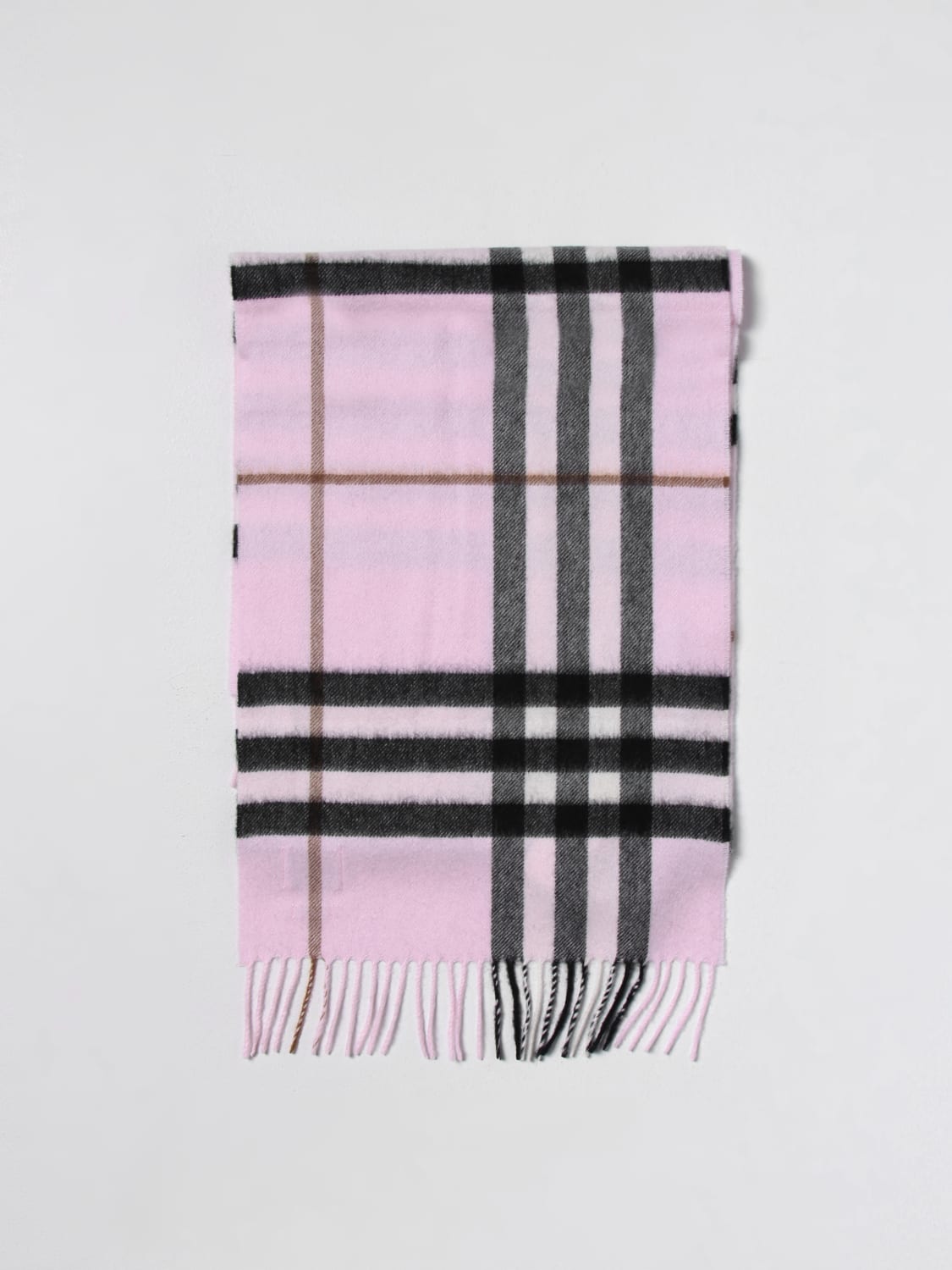 BURBERRY: scarf for woman - Pink | Burberry scarf 8049711 online on ...