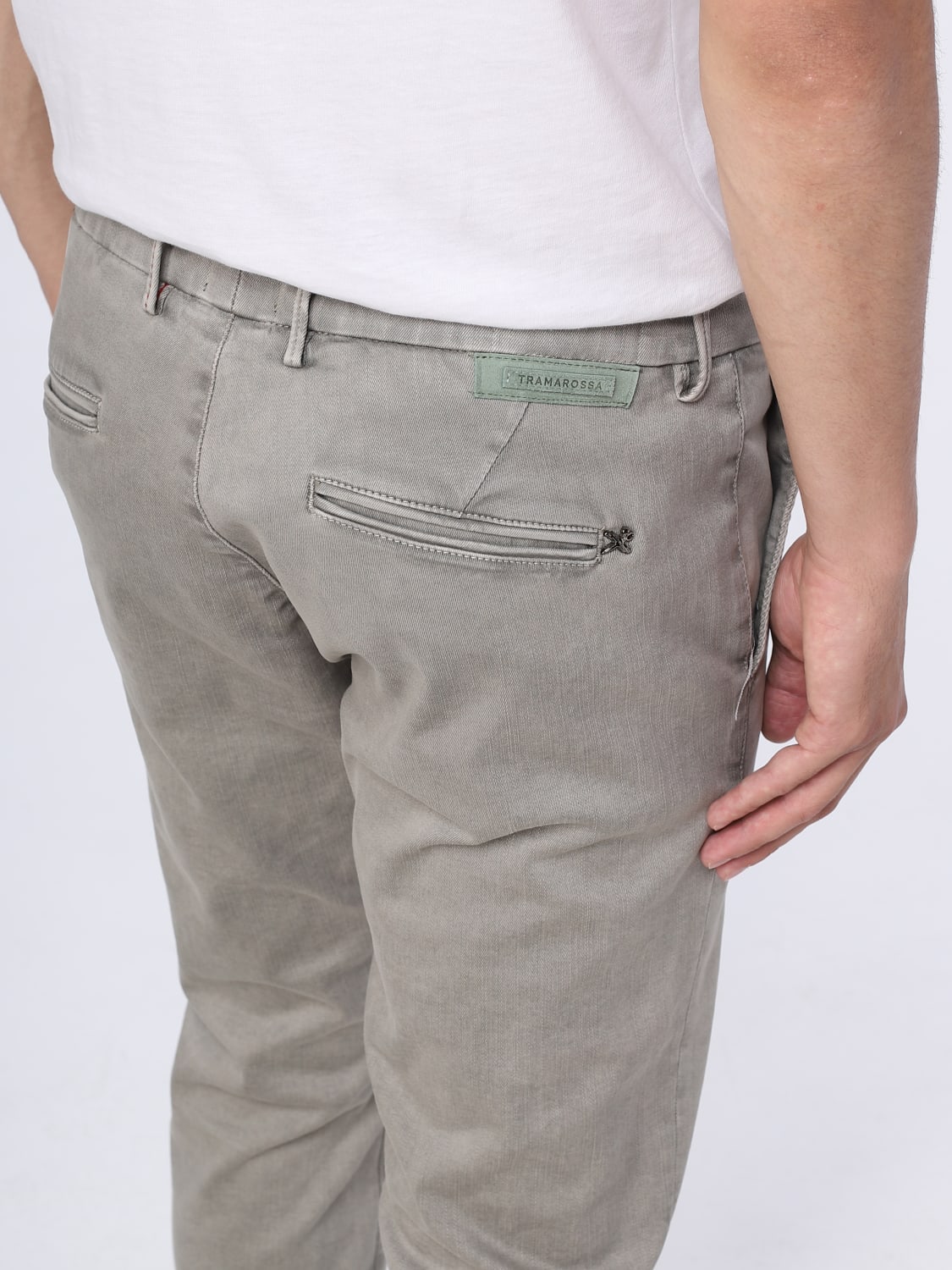 TRAMAROSSA: pants for man - Green | Tramarossa pants LUISLI G125 OLD ...