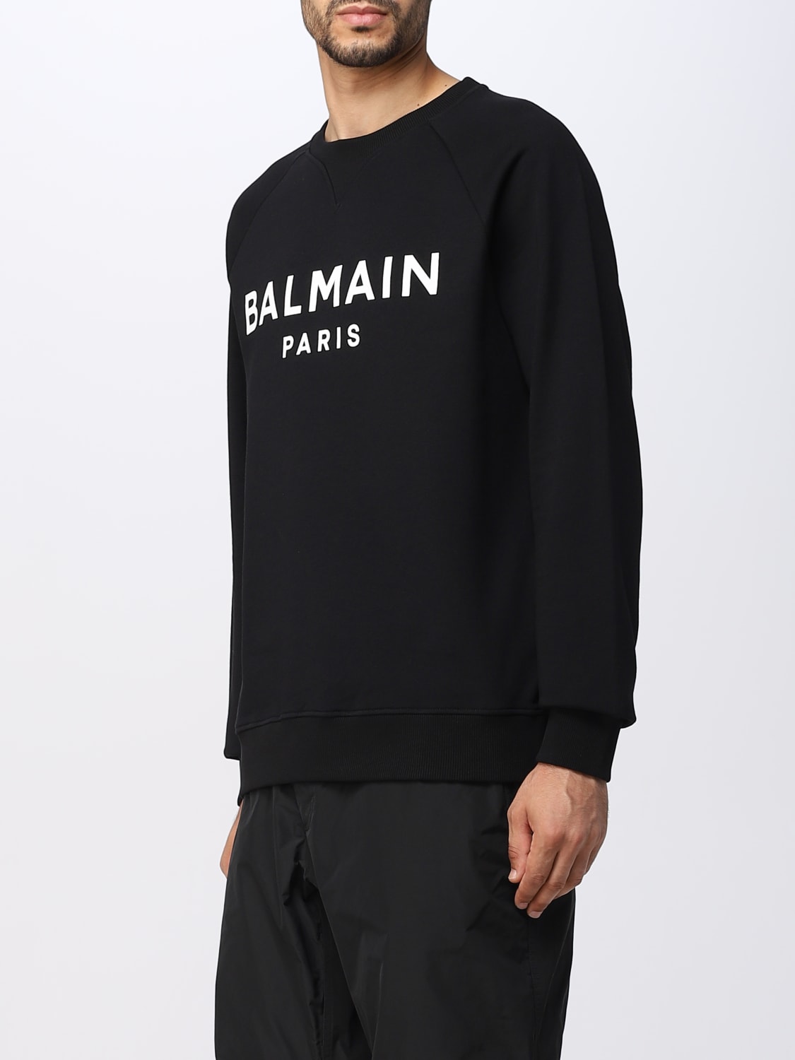 BALMAIN：スウェットシャツ メンズ - ブラック | GIGLIO.COMオンライン ...