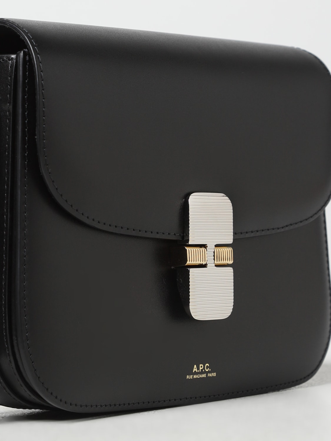 A.P.C. Grace Leather Mini Bag - Black for Women