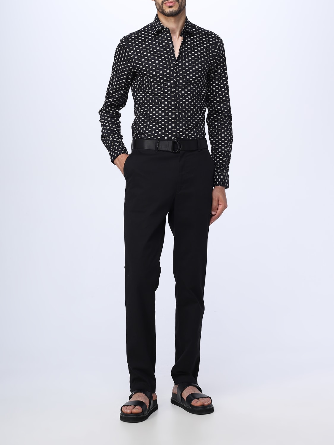 CALVIN KLEIN: pants for man - Black | Calvin Klein pants K10K110979 ...