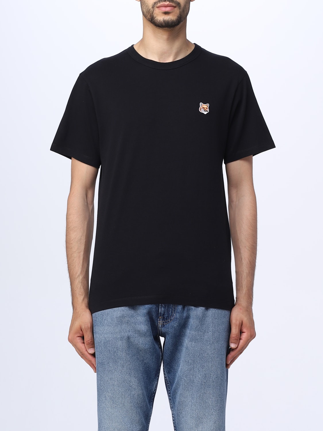 MAISON KITSUNÉ: t-shirt for man - Black | Maison Kitsuné t-shirt