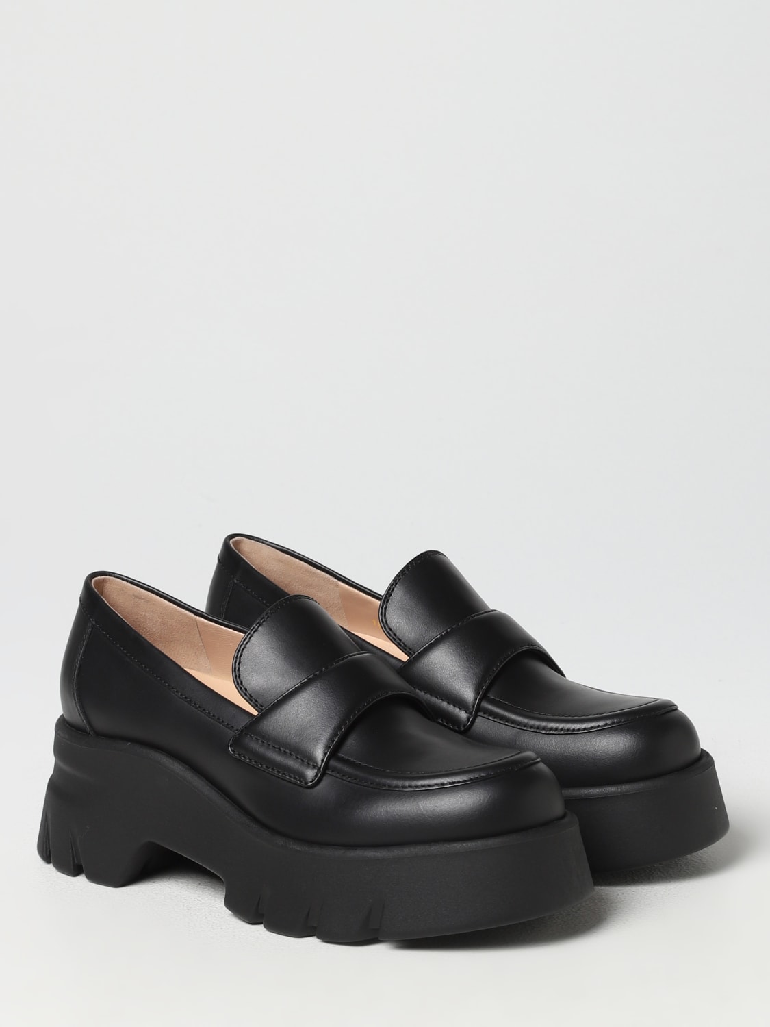 GIANVITO ROSSI: loafers for woman - Black | Gianvito Rossi loafers ...