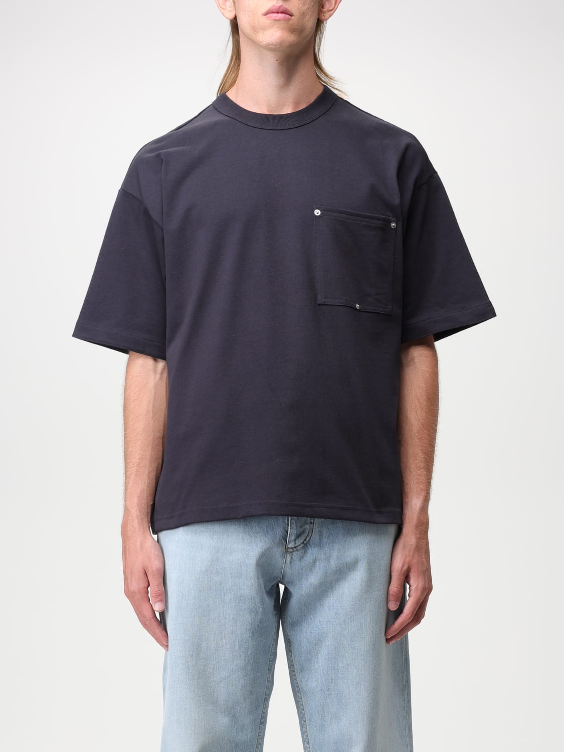 BOTTEGA VENETA: t-shirt for man - Blue | Bottega Veneta t-shirt ...