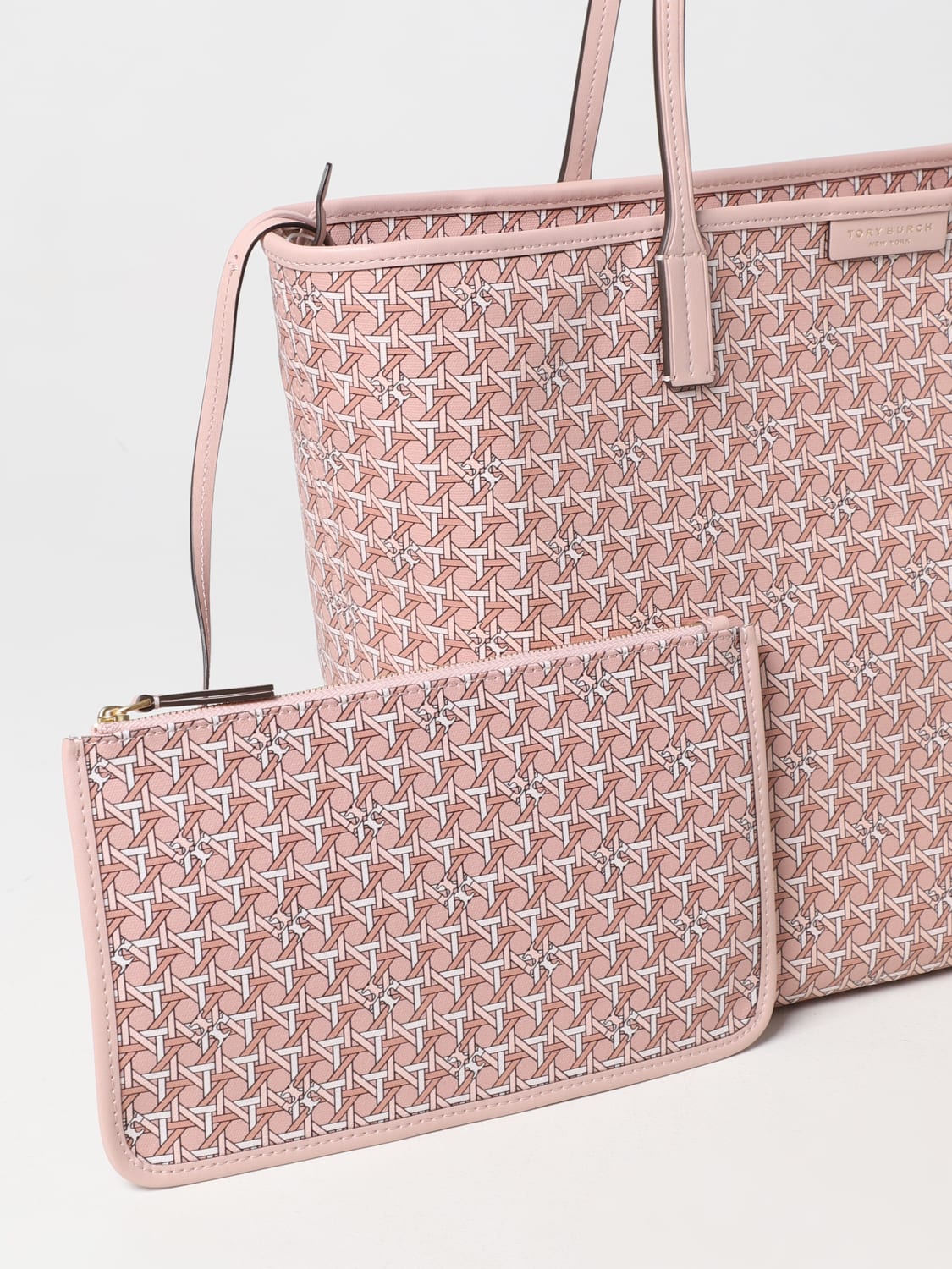 TORY BURCH: tote bags for woman - Peach  Tory Burch tote bags 145634  online at