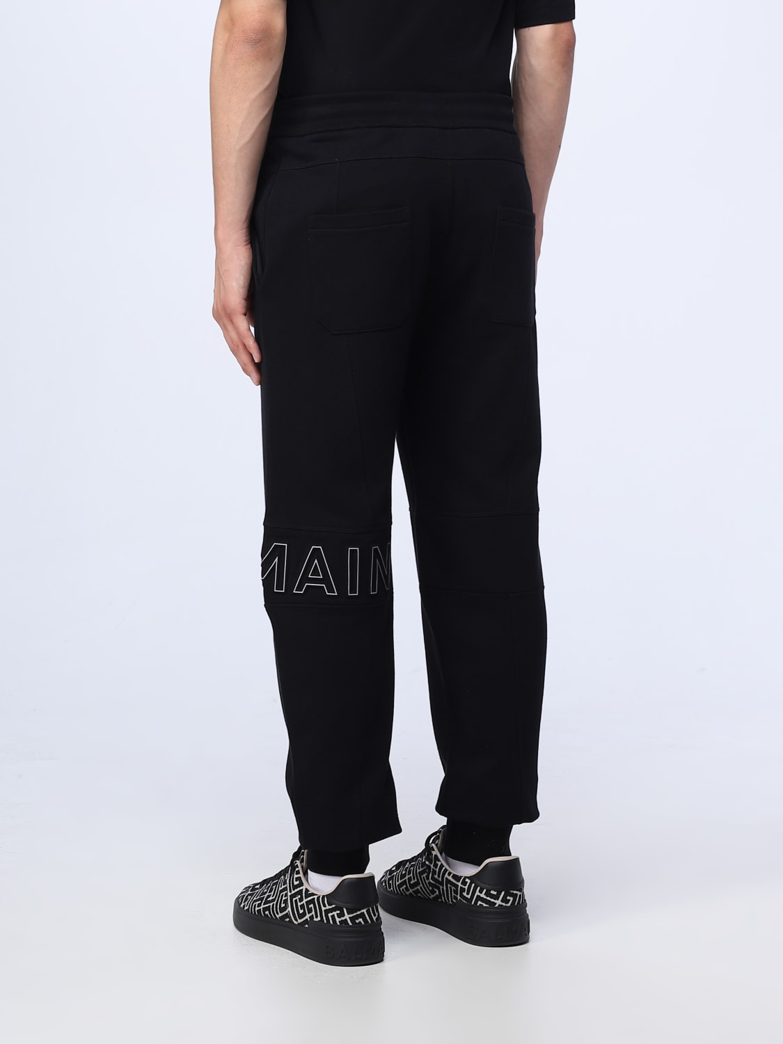 Balmain - Black Cotton Track Pants