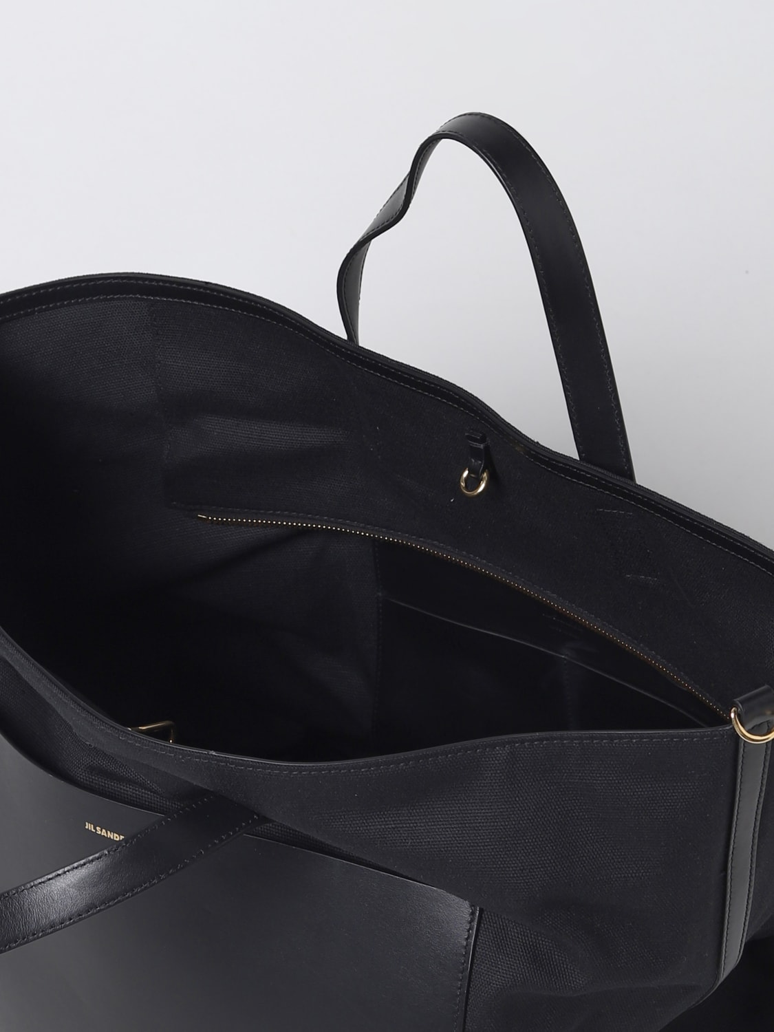 JIL SANDER: tote bags for woman - Black | Jil Sander tote bags ...