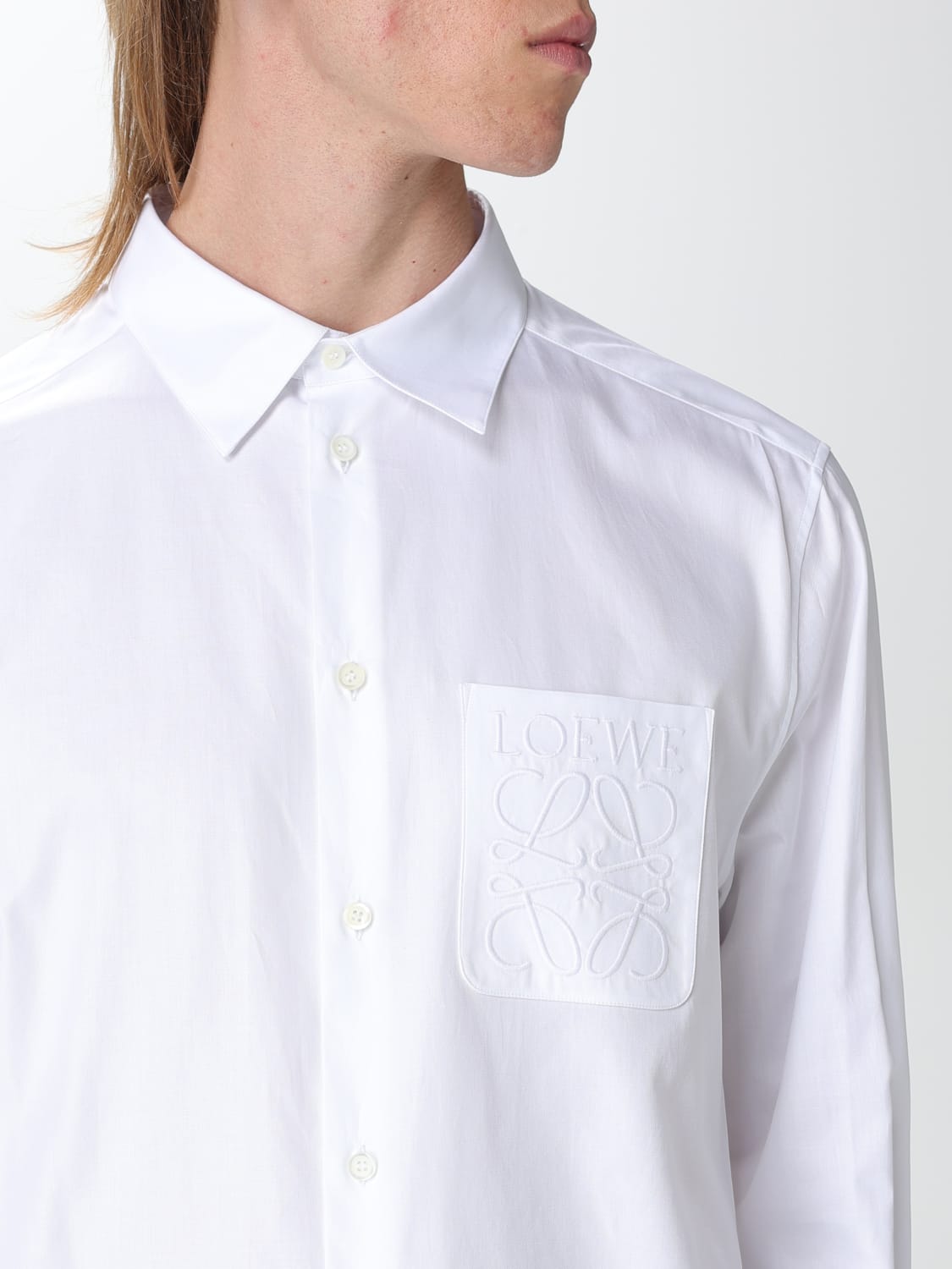 LOEWE: shirt for man - White | Loewe shirt H526Y05WB1 online at