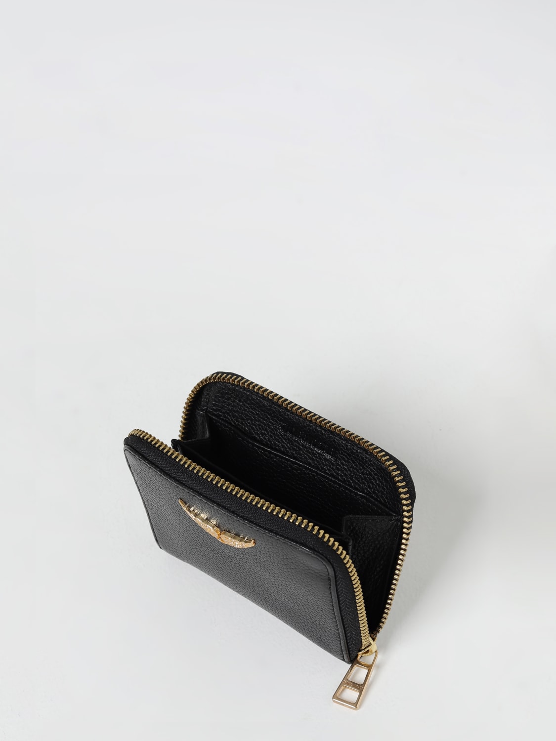 Fall winter 2020 leather card wallet Zadig & Voltaire Black in